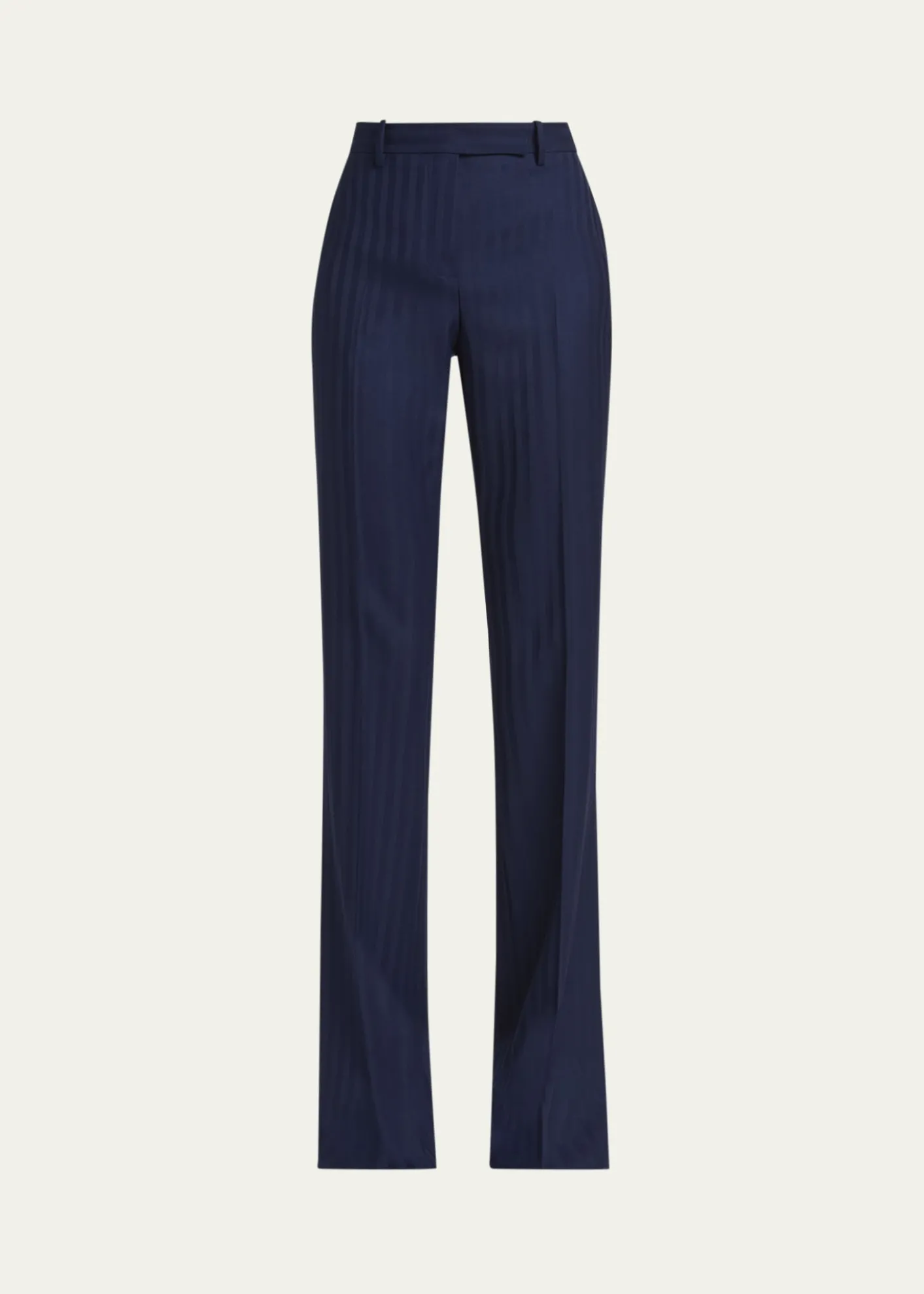 TOM FORDTonal Striped Jacquard Straight-Leg Pants