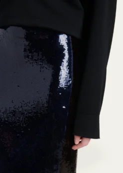 TOM FORDTwo-Tone Sequined Pencil Skirt
