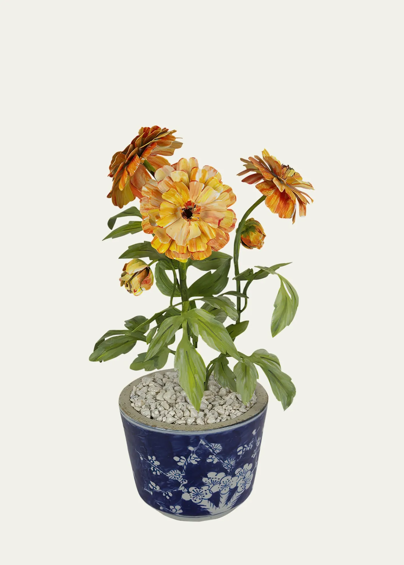 Tommy MitchellMarigold October Birth Flower in Ceramic Pot