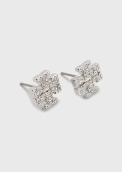 Tory BurchIcon Pavé Stud Earrings