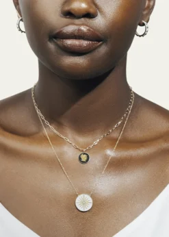 Tracee Nichols14K Gold Lucky Star Diamond Token Necklace