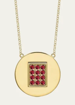 Tracee Nichols14K Gold Ruby Birthstone Necklace