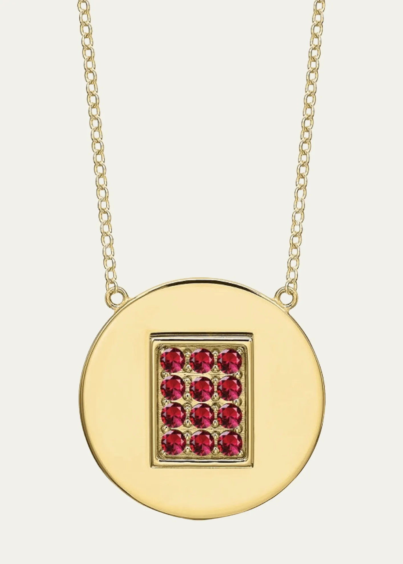 Tracee Nichols14K Gold Ruby Birthstone Necklace