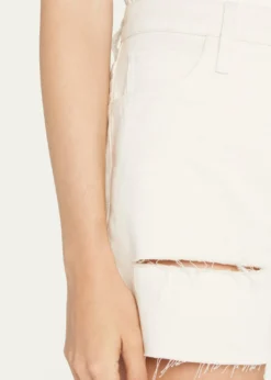 TriarchyDistressed Slim Denim Shorts