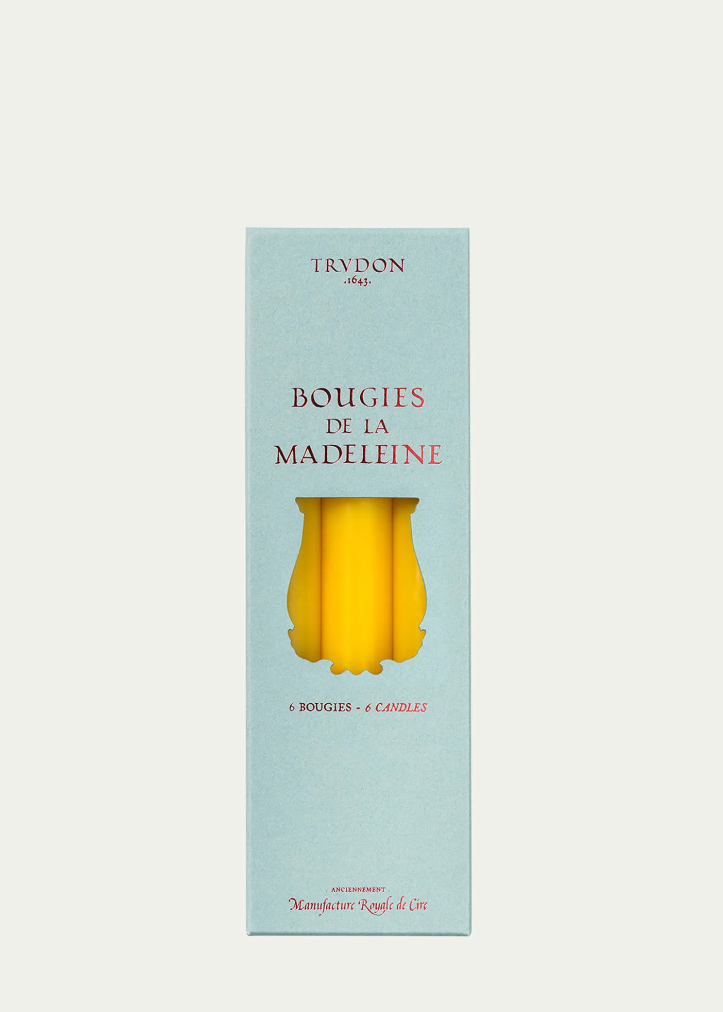 TrudonMadeleine Yellow Taper Candles, Set of 6