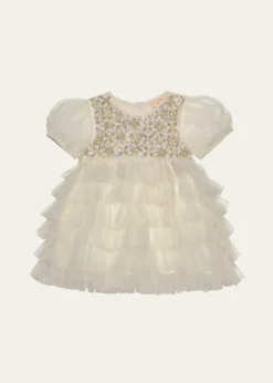Tutu Du MondeGirl's Bebe Meadow Embellished Tulle Dress, Size Newborn-24M