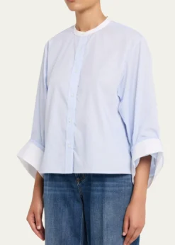 TWPBeau Striped Button-Front Shirt