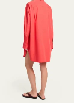 TWPBig Joe Cotton Button-Front Shirtdress