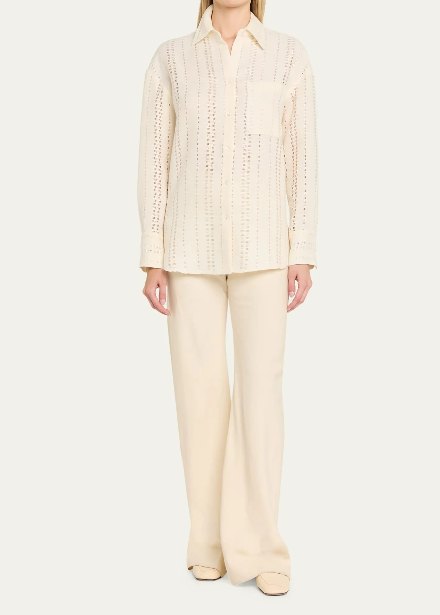TWPBig Joe Linen Button-Front Shirt