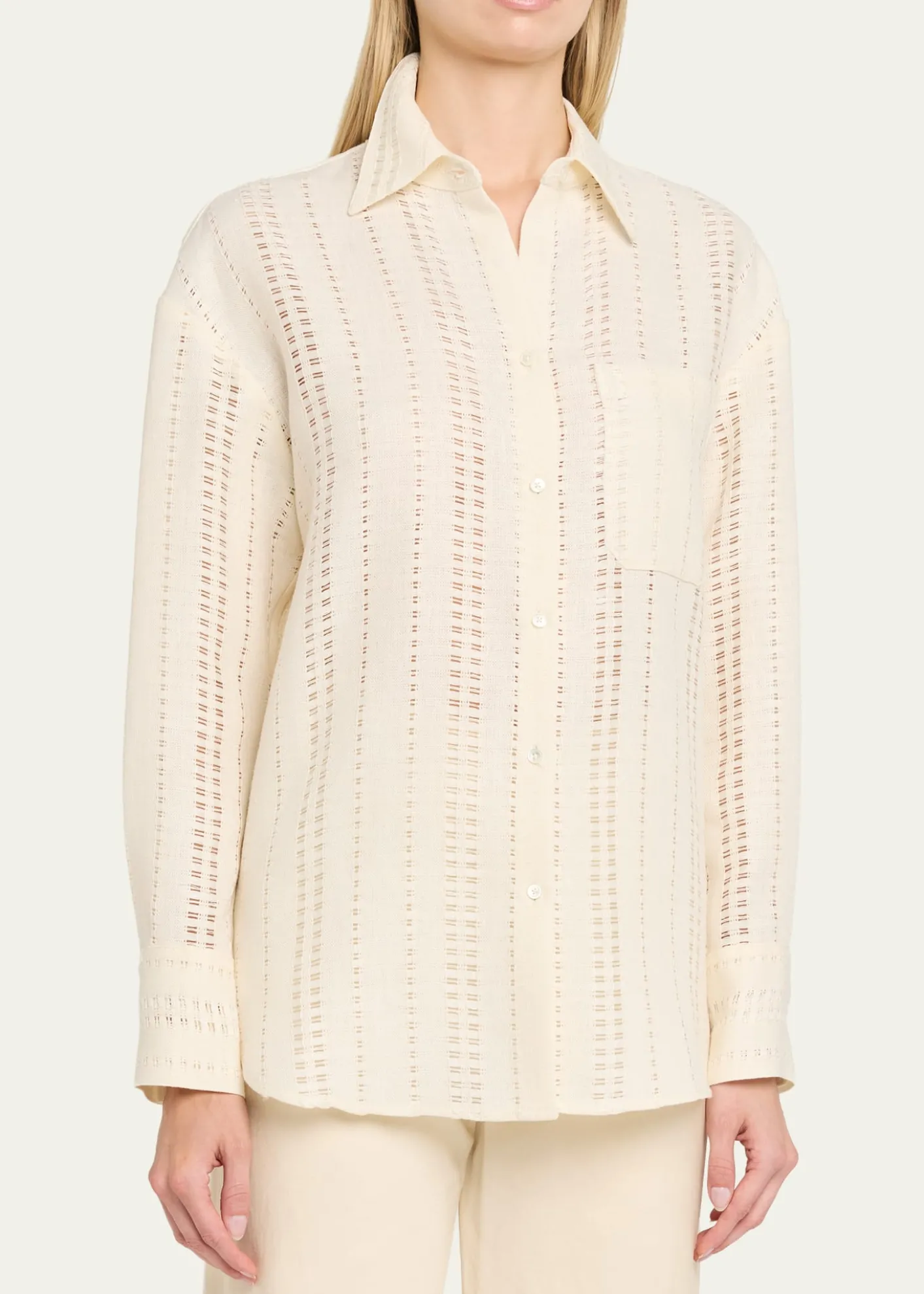 TWPBig Joe Linen Button-Front Shirt