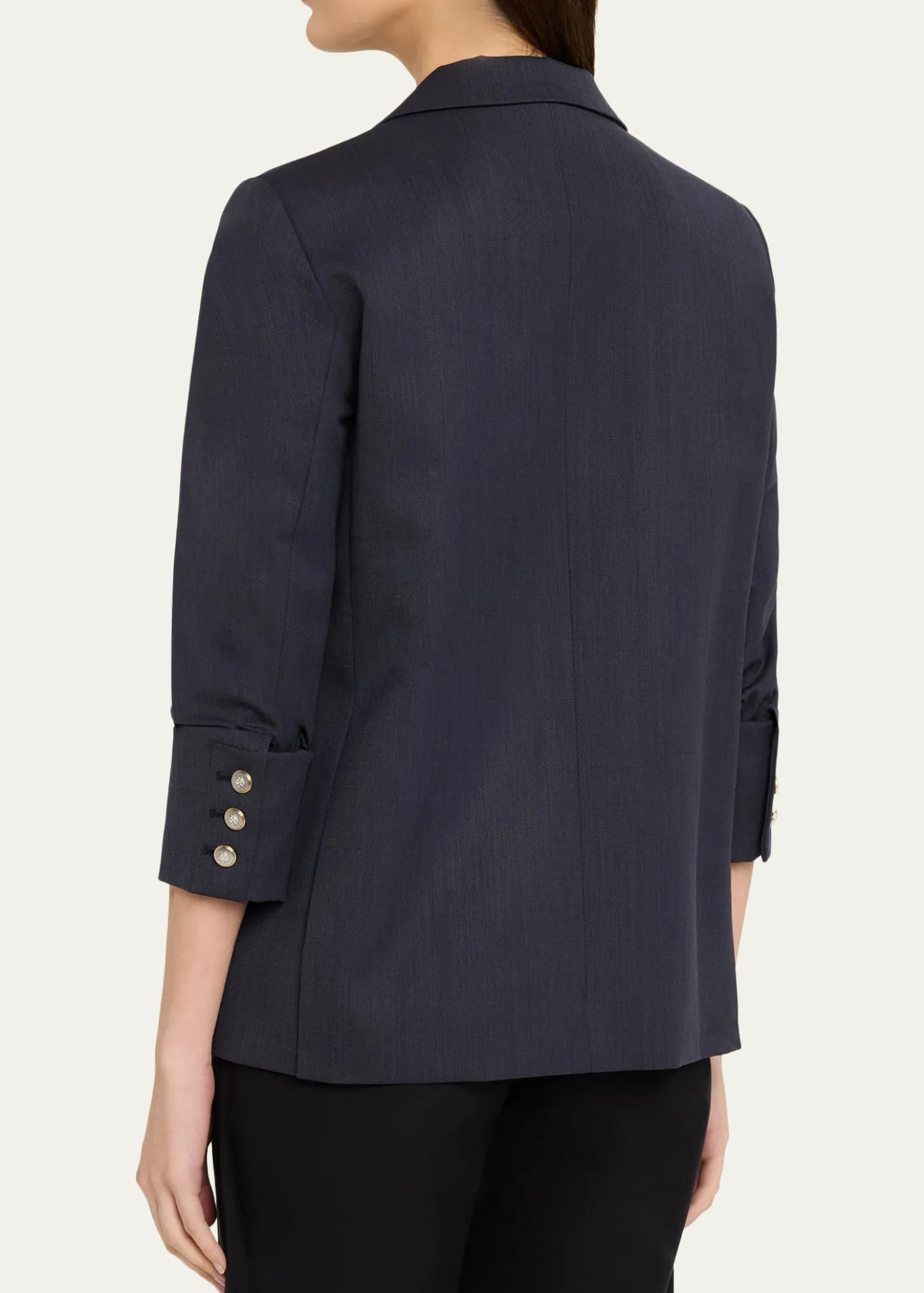 TWPBoyfriend Single-Breasted Stretch Wool Blazer