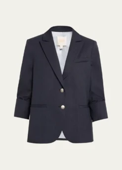 TWPBoyfriend Single-Breasted Stretch Wool Blazer