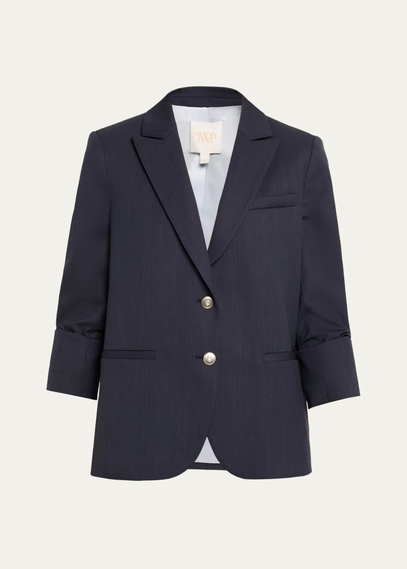 TWPBoyfriend Single-Breasted Stretch Wool Blazer