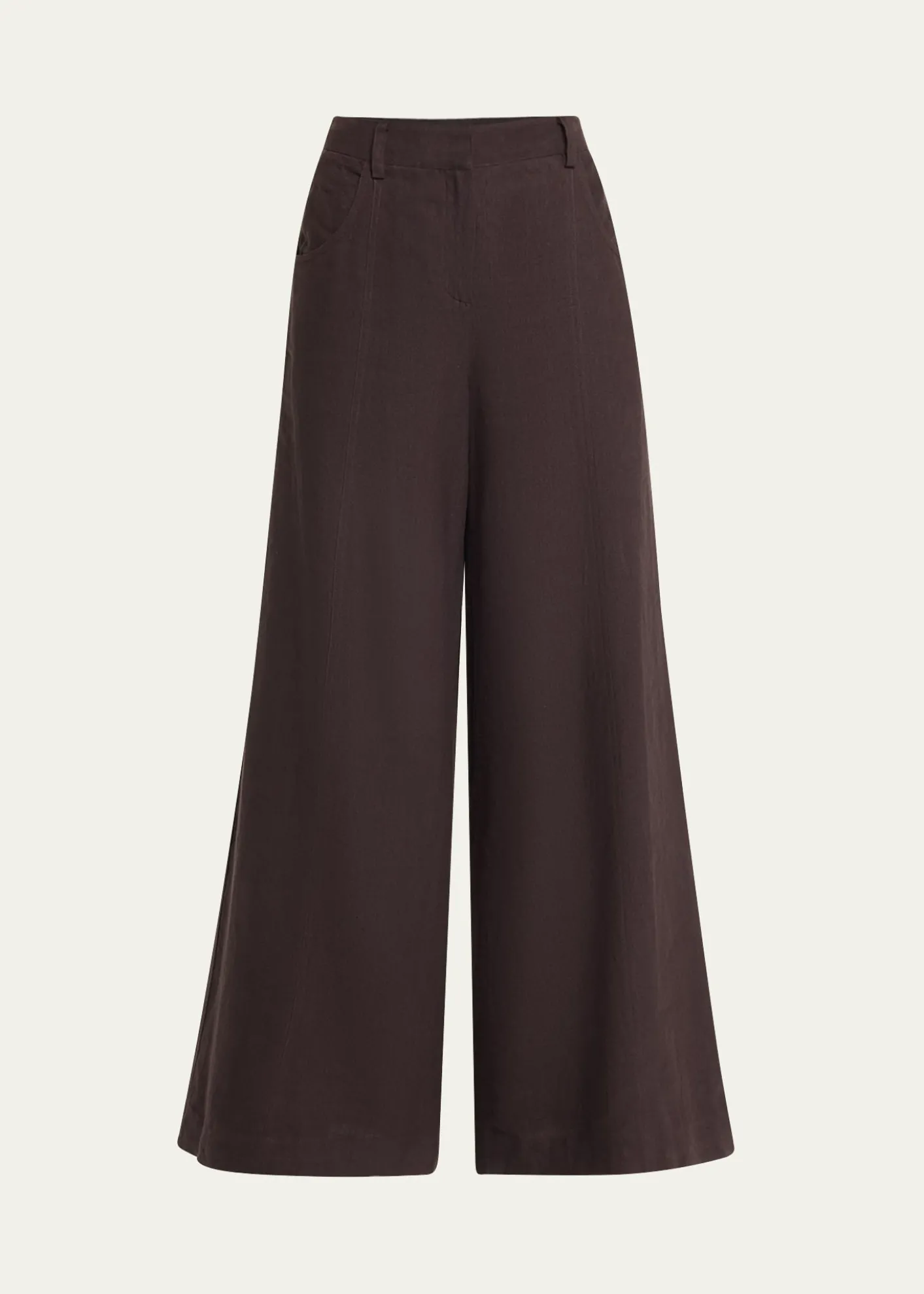 TWPDees Wide-Leg Linen Trousers