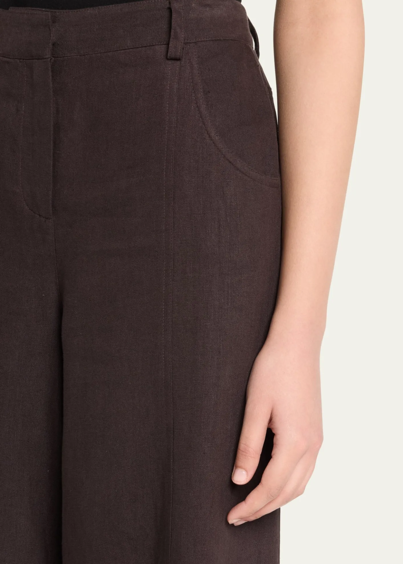 TWPDees Wide-Leg Linen Trousers