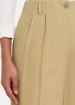 TWPDelilah Wide-Leg Twill Pants