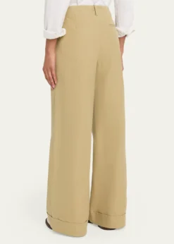 TWPDelilah Wide-Leg Twill Pants