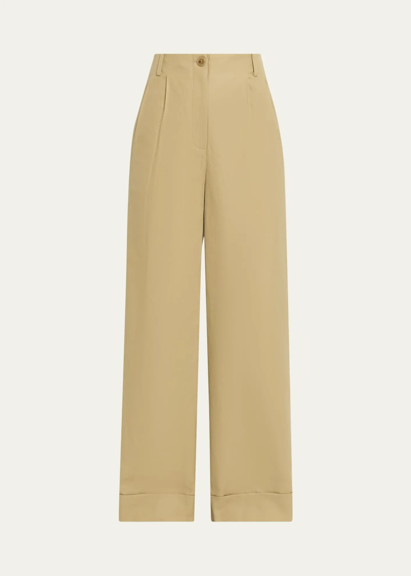 TWPDelilah Wide-Leg Twill Pants