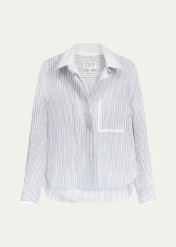 TWPDouble Layer Boyfriend Shirt