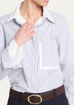 TWPDouble Layer Boyfriend Shirt
