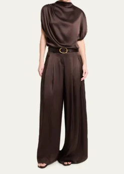 TWPDrew Silk Wide-Leg Pants
