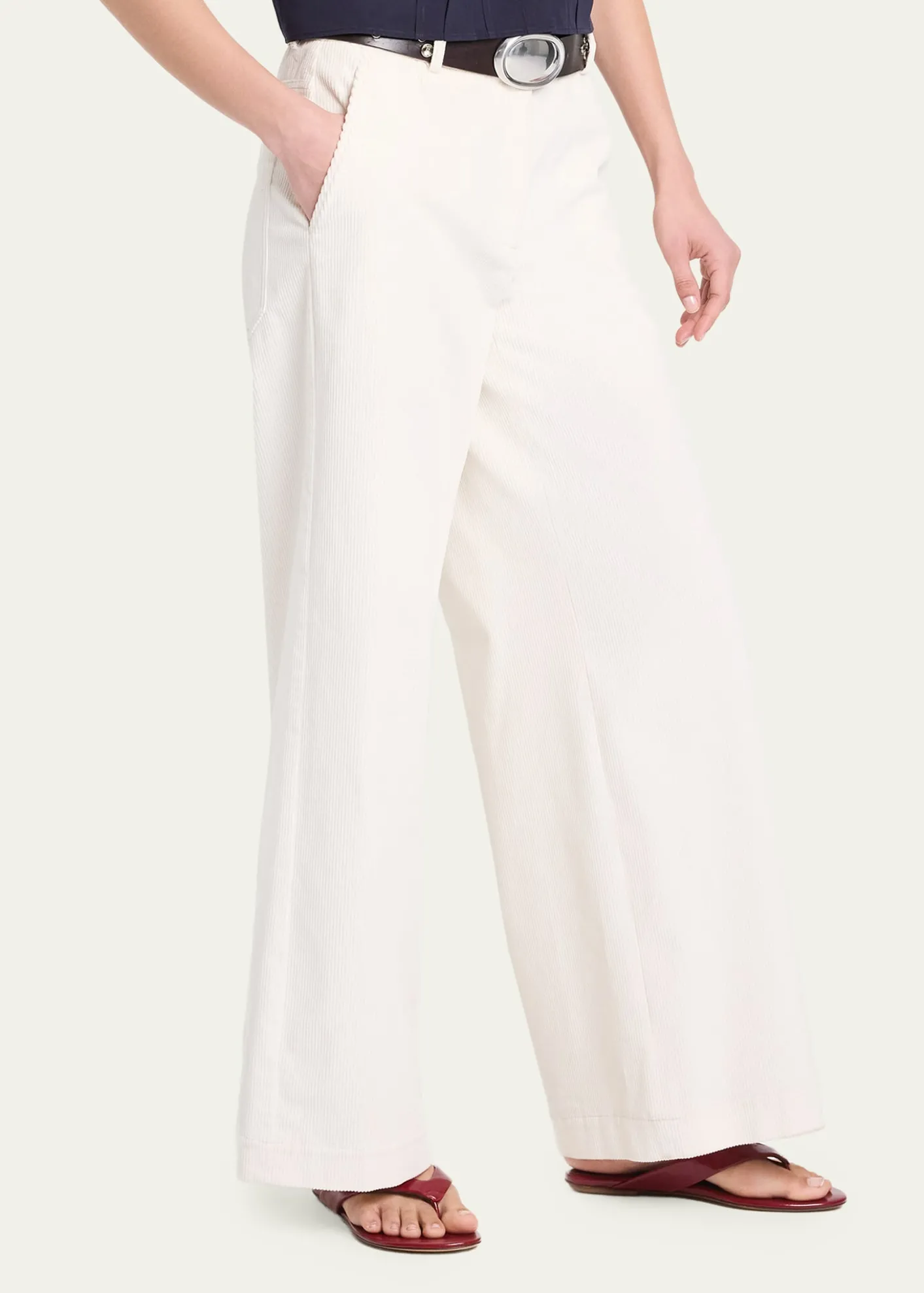 TWPDylan Corduroy Wide-Leg Pants