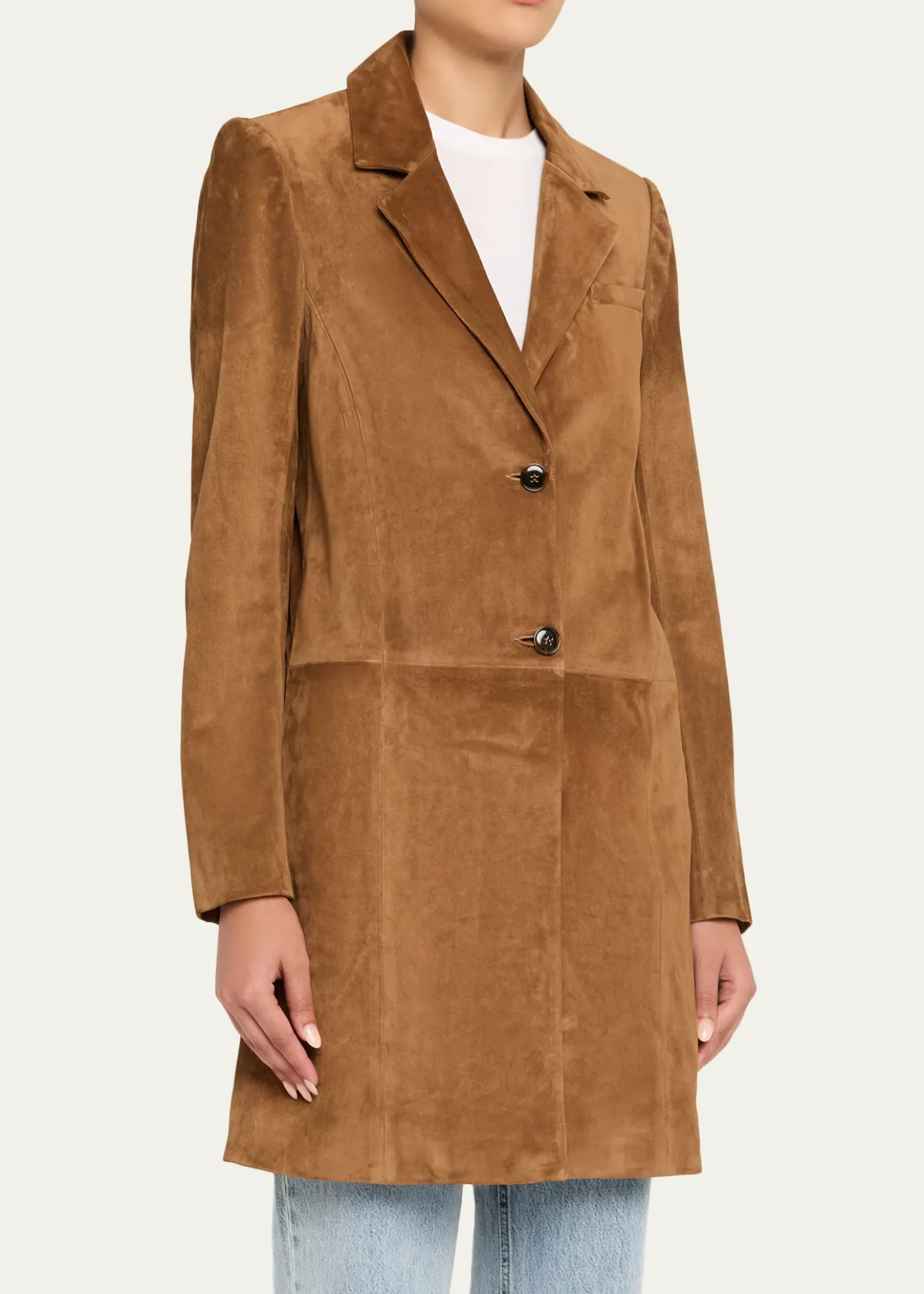 TWPEasy Suede Car Coat