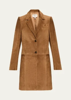 TWPEasy Suede Car Coat