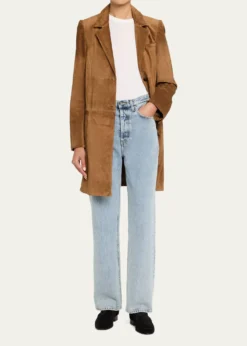 TWPEasy Suede Car Coat
