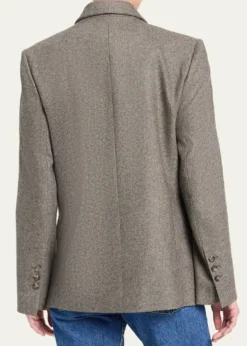 TWPHarper Double-Breasted Herringbone Blazer