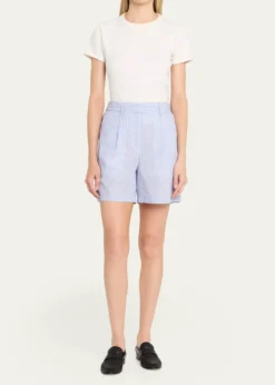 TWPHenry St Shorts in Spaced Shirt Striping