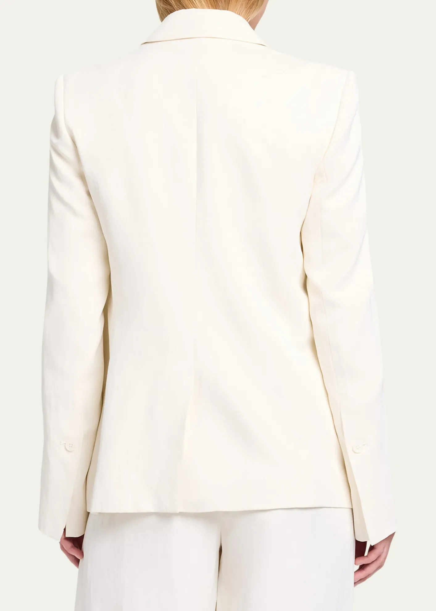 TWPHer Fit Blazer in Coated Viscose Linen