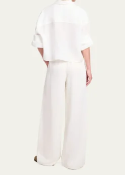 TWPHudson St Pants in Coated Viscose Linen