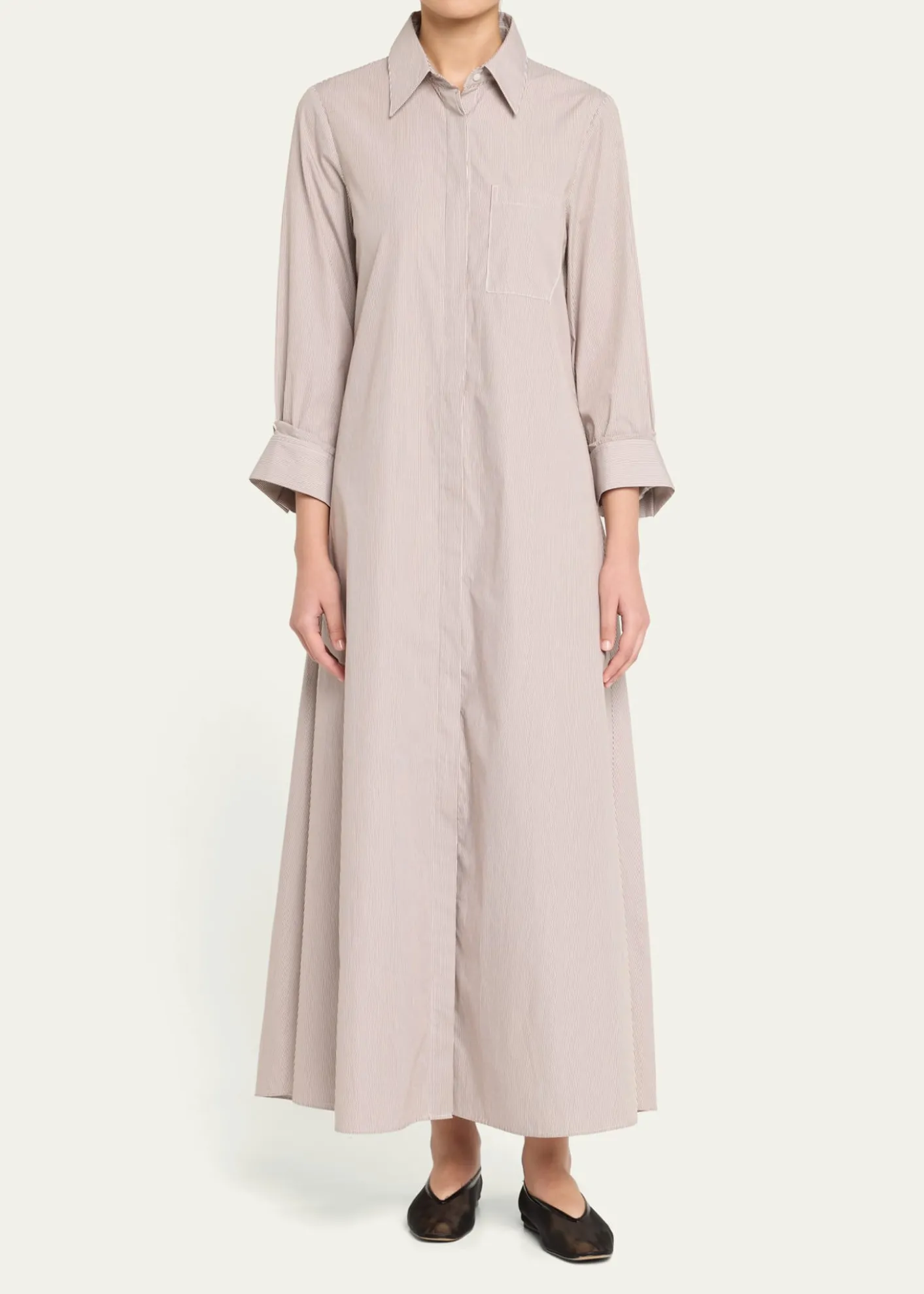 TWPJennys Striped Maxi Shirtdress