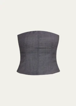 TWPJillian Lightweight Viscose-Wool Bustier