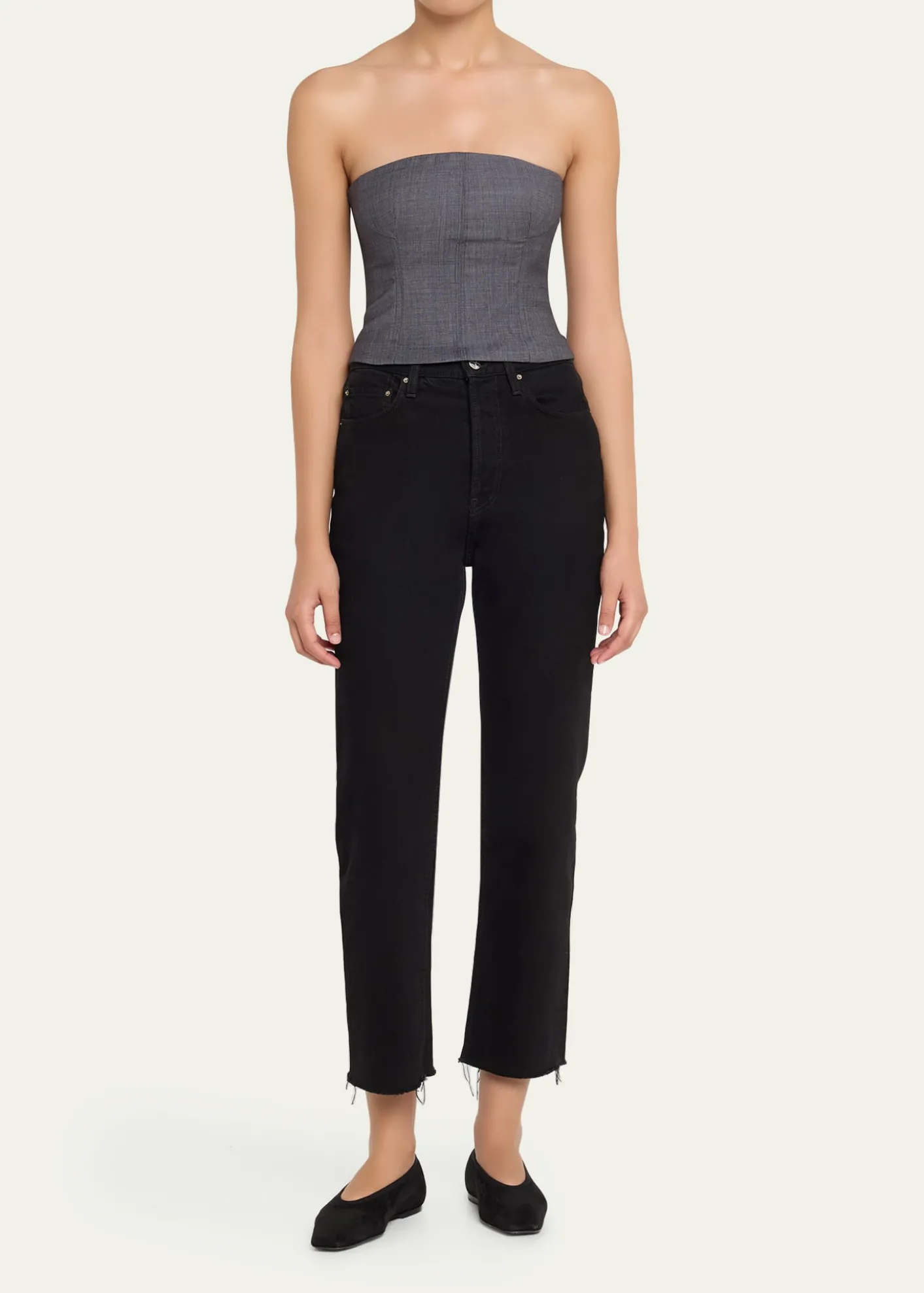TWPJillian Lightweight Viscose-Wool Bustier