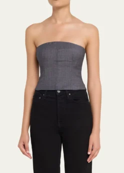 TWPJillian Lightweight Viscose-Wool Bustier