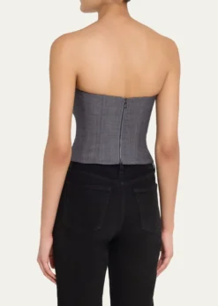 TWPJillian Lightweight Viscose-Wool Bustier