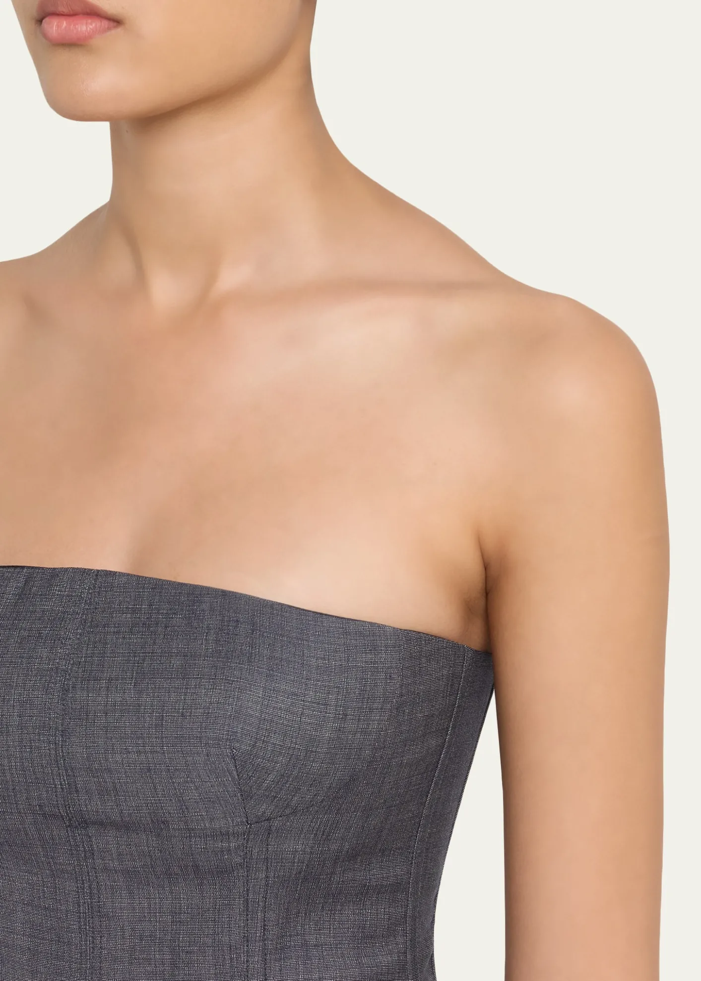 TWPJillian Lightweight Viscose-Wool Bustier