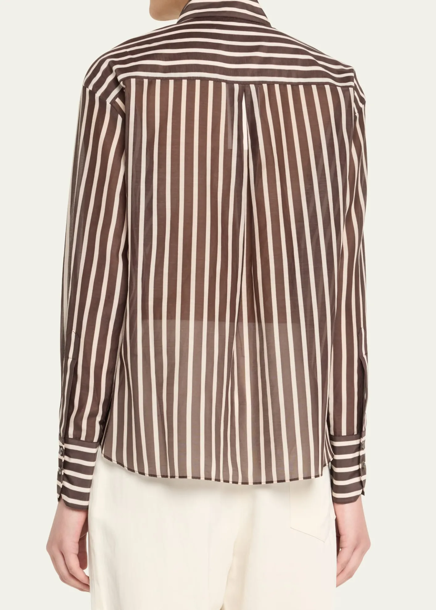 TWPJoey Striped Cotton-Silk Shirt