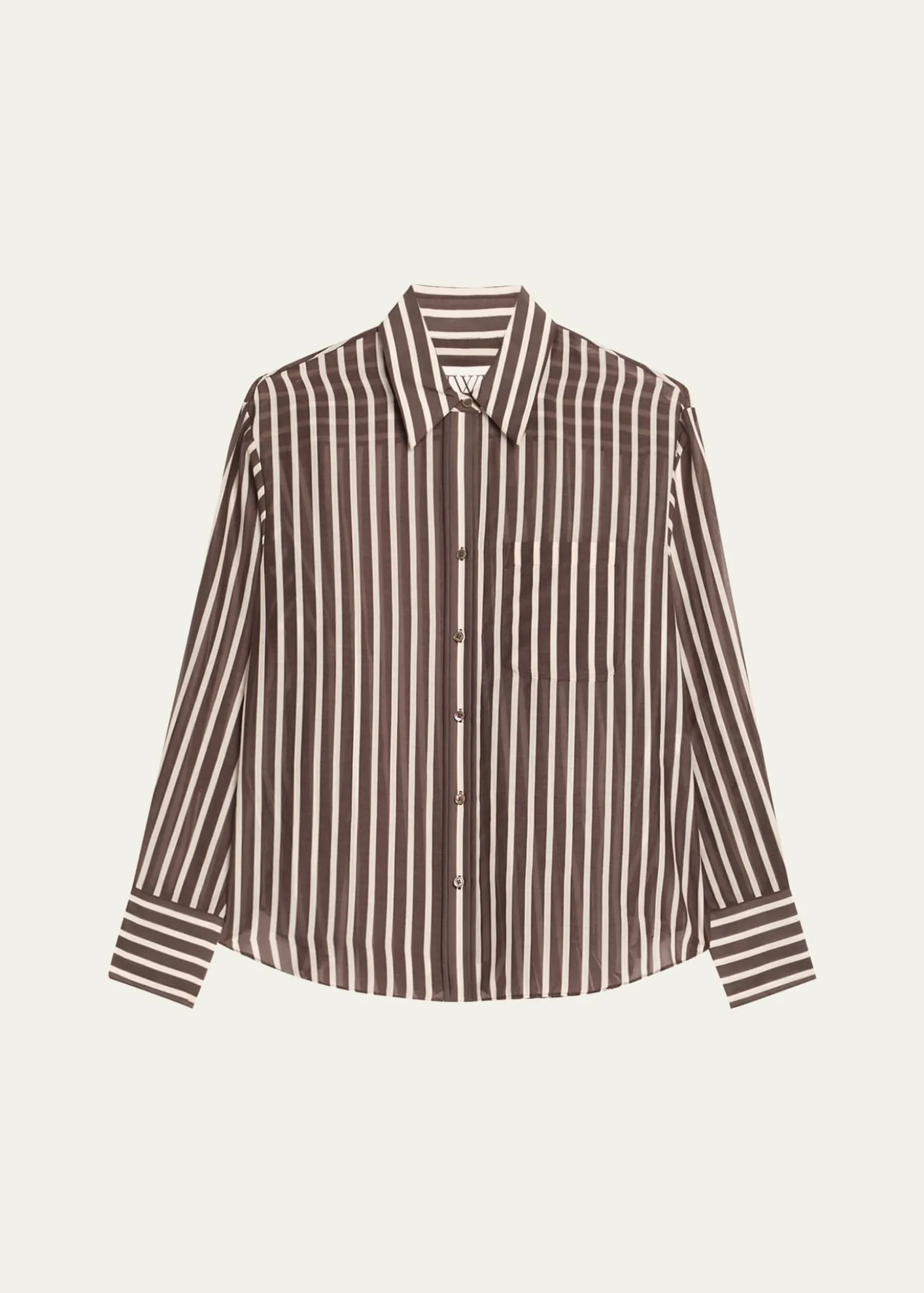 TWPJoey Striped Cotton-Silk Shirt