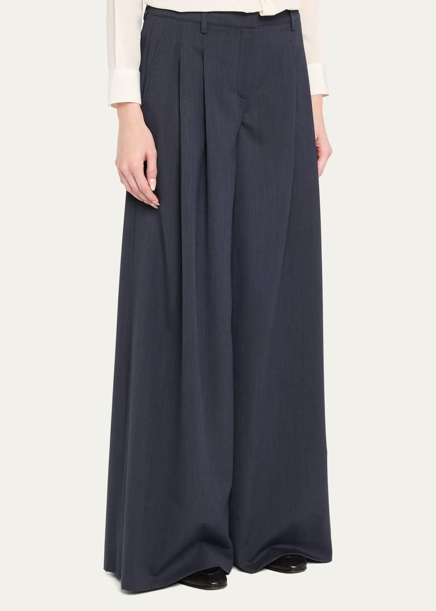 TWPNew Didi Wool-Blend Wide-Leg Pants