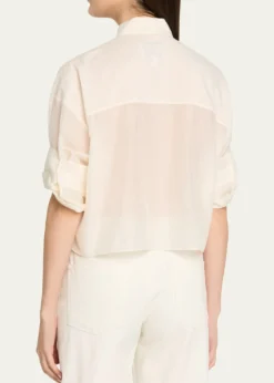 TWPNext Ex Cotton-Silk Ruffle Shirt