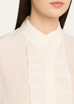 TWPNext Ex Cotton-Silk Ruffle Shirt
