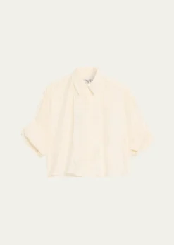 TWPNext Ex Cotton-Silk Ruffle Shirt