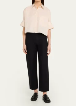 TWPNext Ex Cropped Shirt in Superfine Cotton