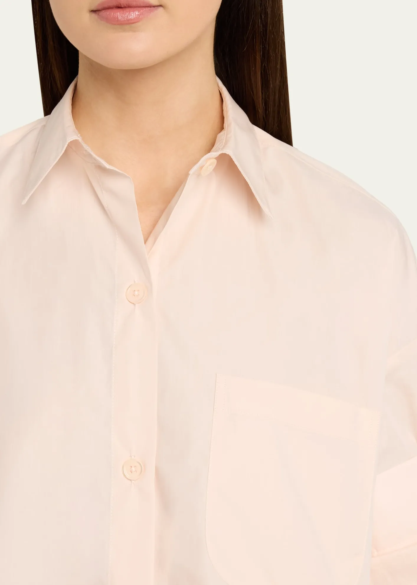 TWPNext Ex Cropped Shirt in Superfine Cotton
