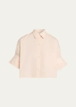 TWPNext Ex Cropped Shirt in Superfine Cotton
