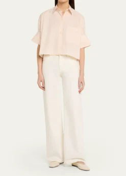 TWPNext Ex Cropped Shirt in Superfine Cotton