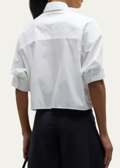 TWPNext Ex Cropped Shirt in Superfine Cotton